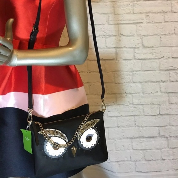 ⛔️SOLD/Authentic Kate Spade Nylon/leather Crosby - Picture 7 of 7